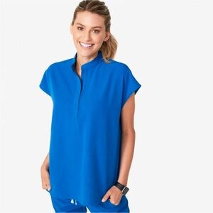 SOLD // SMALL Rafaela Oversized Scrub Top™, ROYAL BLUE color
